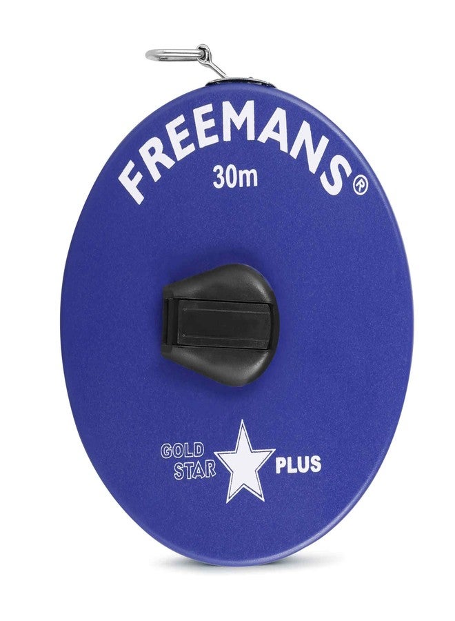 FREEMANS Goldstar Plus 30m:13mm Fibreglass Measuring Tape- 30m/100ft Multicolor || Case Reinforced With Stainless Steel Band || Durable Winding Mechanism Handle and Stainless Steel Mouth with End Hook - Image 3